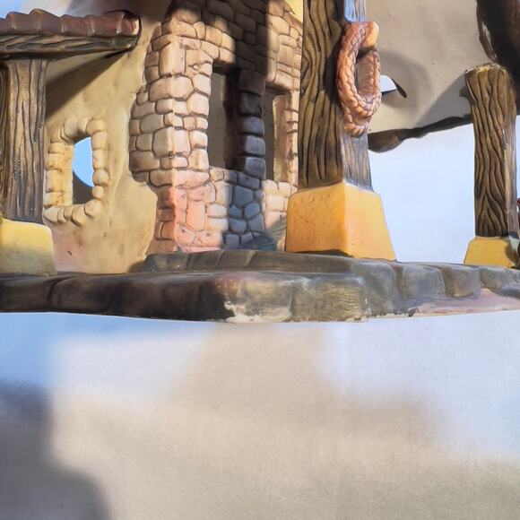 Grandeur Noel 2001 Bethlehem Villag 2 Story House O'Well Porcelain Light NOT Inc - Picture 4 of 14